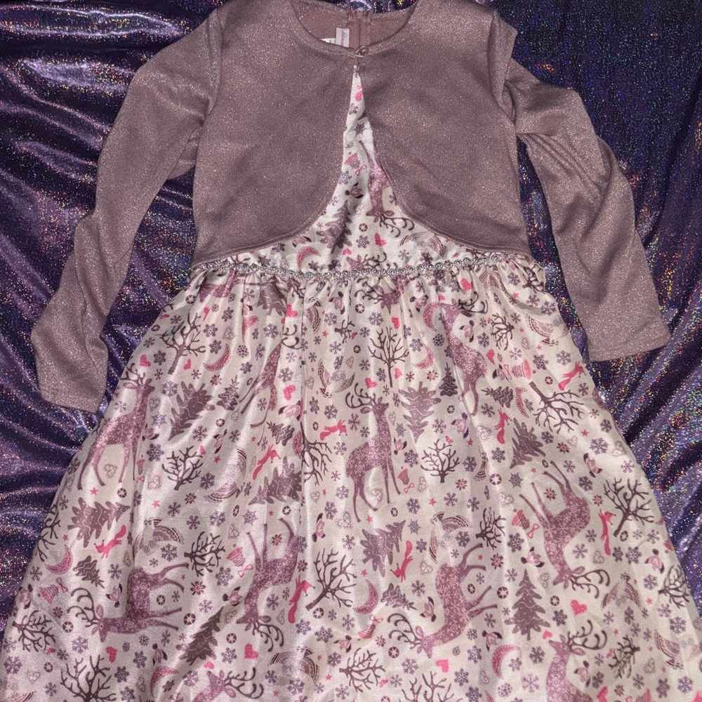 Bonnie Jean Purple Christmas Dress